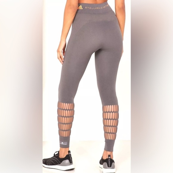 Women Adidas By Stella McCartney Warp Knit Tights - Picture 1 of 14